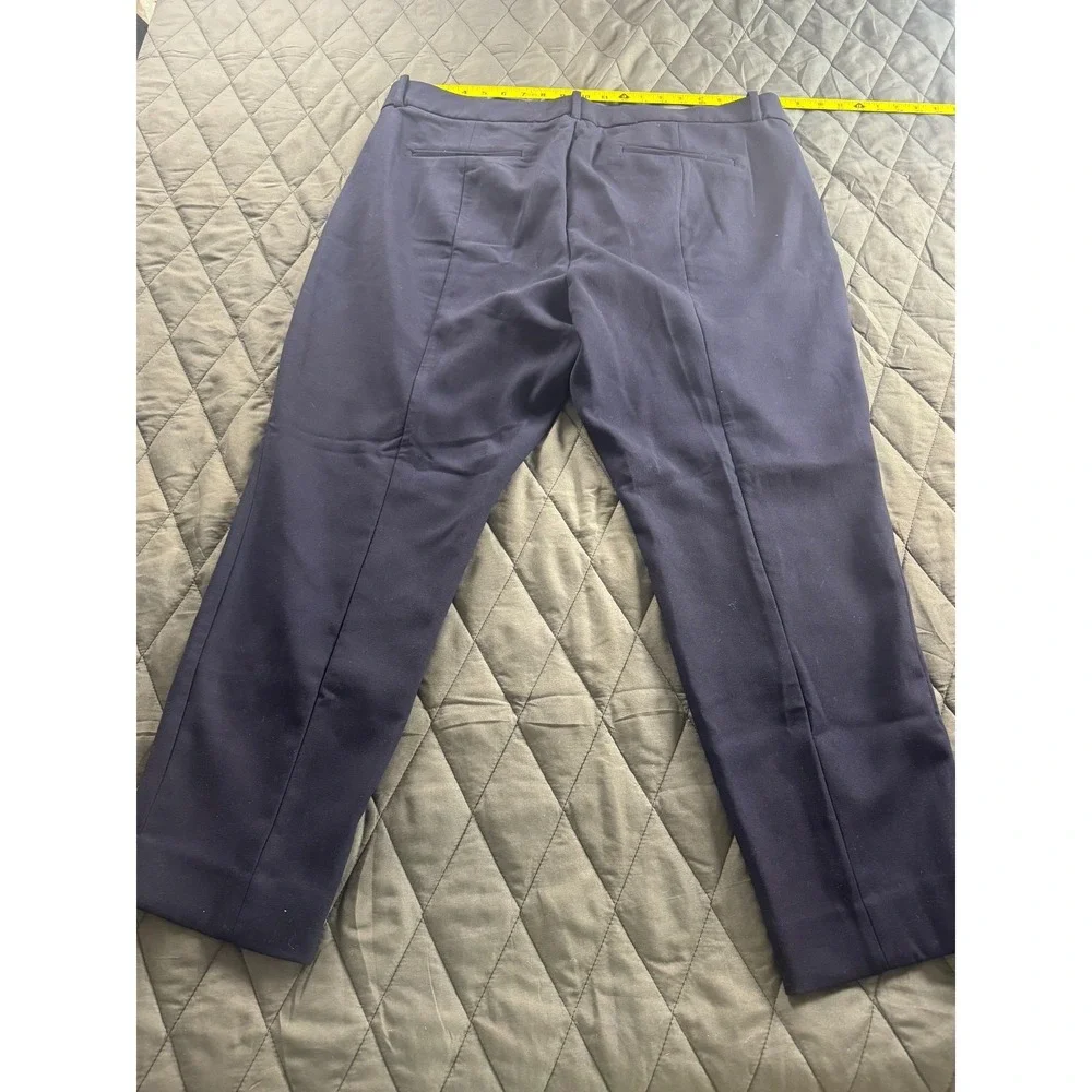 J.Crew 365 Cameron Dress Pants Womens 20 Blue Flat Front Straight Leg Outdoor